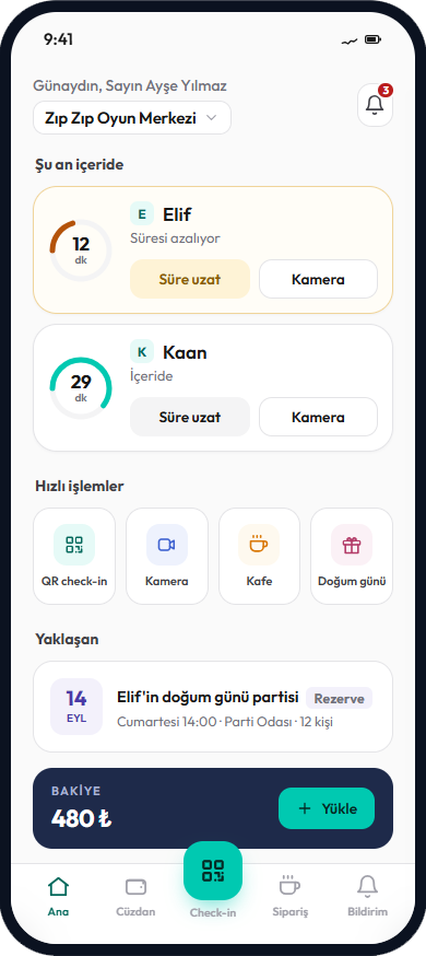 Veli self-servis uygulaması